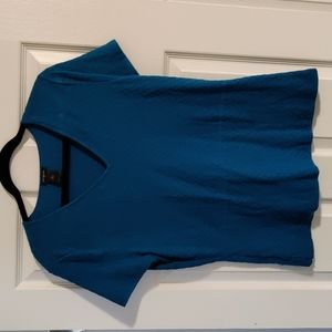 Ann Taylor Short Sleeve Teal Sweater